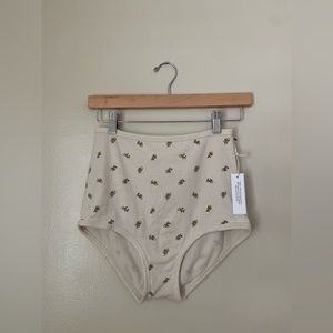 ARQ High Rise Undies Yellow Calico Medium